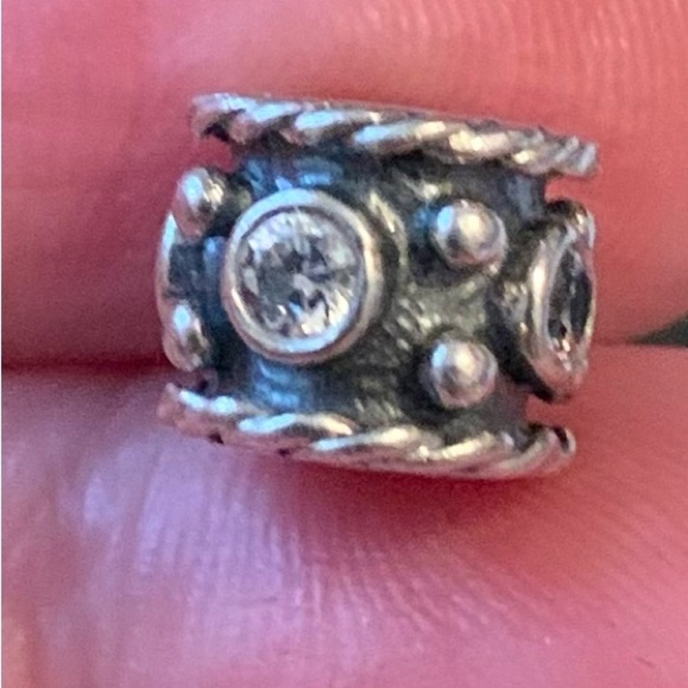 Pandora Moments Clear CZ  Oxy Crown Charm